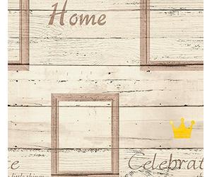 A.S. Création Côte d'Azur 353412 35341-2 Papier peint intissé Motif Celebrate Home 10,05 x 0,53 m Marron crème jaune