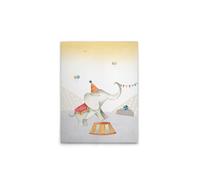A.S. Création DD129371 Impression sur toile pour chambre d'enfant Motif cirque et éléphant Multicolore Beige 30 x 40 cm