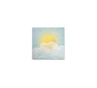 A.S. Création DD129412 Impression sur toile Motif soleil et nuages Bleu/jaune 40 x 40 cm