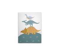 A.S. Création DD129448 Impression sur toile Motif dinosaures Beige Bleu 30 x 40 cm