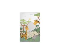 A.S. Création DD131748 Impression sur toile pour chambre d'enfant Motif jungle Vert/marron 50 x 75 cm