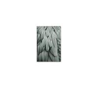 A.S. Création DD131752 Impression sur toile moderne Motif plumes Bleu/gris 40 x 60 cm