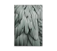 A.S. Création DD131755 Impression sur toile Motif plumes Bleu/gris 80 x 120 cm