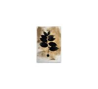 A.S. Création DD131825 Impression sur toile Motif feuilles Noir/doré 40 x 60 cm