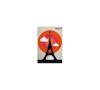 A.S. Création DD131897 Impression sur toile Motif Paris rétro Crème Noir 40 x 60 cm