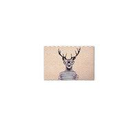 A.S. Création DD132129 Impression sur toile motif cerf rétro multicolore Marron/orange 60 x 40 cm