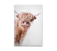 A.S. Création DD132237 Impression sur toile Motif animaux de vache Blanc/marron 80 x 120 cm