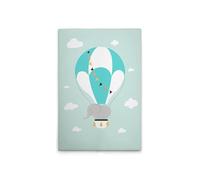 A.S. Création DD132538 Toile murale pour chambre d'enfant Motif éléphant en montgolfière Vert/blanc 60 x 90 cm