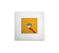 A.S. Création DD132682 WG Küche Impression sur toile Motif pots de fleurs Jaune/blanc 60 x 60 cm