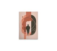 A.S. Création DD132782 Impression sur toile Motif homme abstrait Beige Orange 50 x 75 cm