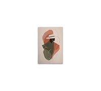 A.S. Création DD132786 Impression sur toile Motif homme abstrait Beige Orange 40 x 60 cm