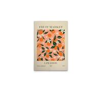 A.S. Création DD132822 Impression sur toile style rétro Motif mandarines Beige Orange 50 x 75 cm