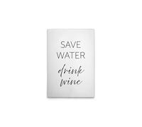 A.S. Création DD133113 Safe Water Drink Wine Toile murale en blanc Noir 50 x 75 cm