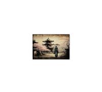 A.S. Création DD133152 Pogoda Asia Vintage Tableau mural en beige, bleu, 60 x 40 cm