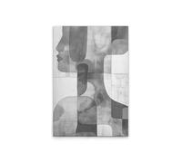 A.S. Création DD133199 Impression sur toile Motif visage abstrait Gris/blanc 60 x 90 cm