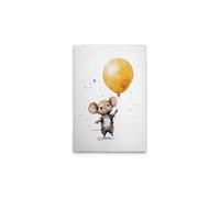 A.S. Création DD133293 Impression sur toile Motif souris mignonne Jaune Blanc Marron 50 x 75 cm