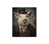 A.S. Création DD133360 Impression sur toile Motif animaux amusants Noir/blanc 40 x 50 cm