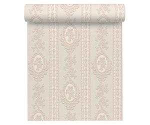 A.S. Creation Einzelblatt 186133 papier peint à rayures papier 0.53 m x 10.05 m beige