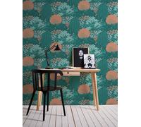 A.S. Creation Famous Garden 393503 Papier peint intissé 10.05 x 0.53 m Turquoise