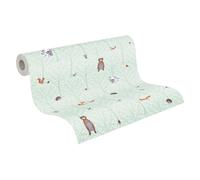 A.S. Création Forest Papier peint intissé Little Love - 10,05m x 0,53m - Vert Marron Orange Fabriqué en Allemagne 381192 38119-2