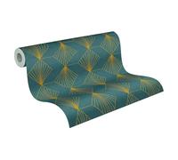 A.S. Création French Affair 361561 Papier peint intissé aspect graphique Bleu/doré 10,05 x 0,53 m