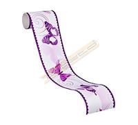 A.S. Création Frise autocollante avec Papillons 5 m x 10 cm-Violet-Fabriqué en Allemagne-901224 9012-24, Lilas, 5,00m x 0,10m