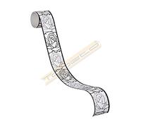A.S. Création Frise murale autocollant Stick Ups grisaille noir blanc 5,00 m x 0,05 m 905024