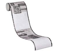 A.S. Création Frise murale autocollant Stick Ups grisaille noir blanc 5,00 m x 0,13 m 900623