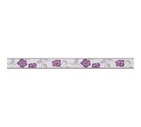 A.S. Création Frise murale Stick Ups autocollante non-tissé grisaille poupre 5,00 m x 0,05 m