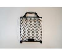 A.S. Création Grille à peindre, grille essoreuse en plastique, grille grattoir pour peintures et vernis, résistante aux solvants, noire, 909007