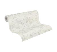 A.S. Création History of Art 2 Papier peint intissé motif floral 10,05 m x 0,53 m - Crème, gris, métallisé - Papier peint feuilles pour salon chambre à coucher - 790462