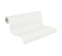 A.S. Création Hygge 3 Papier peint intissé gris et blanc - Papier peint uni avec structure - Aspect textile - 10,05 m x 0,53 m - Fabriqué en Allemagne