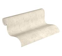 A.S. Création Jade 2 papier peint intissé avec motif béton papier peint uni 10,05 m x 0,53 m - blanc, gris, beige - vinyle expansé uni Made in Germany - 230744
