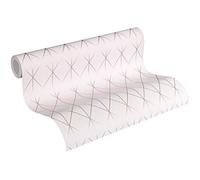 A.S. Création Laura N. 365753 36575-3 Papier peint intissé au design scandinave mat brillant 10,05 x 0,53 m Rose métallisé Fabriqué en Allemagne