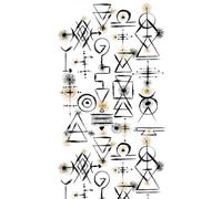 A.S. Création Livingwalls Papier peint mural Motif signe ethnique Blanc 2,80 m x 1,59 m