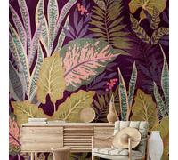 A.S. Creation Livingwalls Papier peint photo The Wall 382751 Un rouleau Un motif 3.71 x 2.80 m Violet floral
