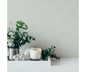 A.S. Création Maison Charme 390682 Papier peint intissé Motif petits motifs Gris Blanc 10,05 m x 0,53 m Fabriqué en Allemagne