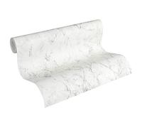 A.S. Création Marbre Elements Papier Peint intissé 10.05 m x 0.53 m Blanc Gris Fabriqué en Allemagne 361573, Multicolore