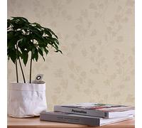 A.S. Création Papier peint intissé Nara 387475 – Motif floral Beige/Gris 10,05 m x 0,53 m
