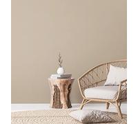 A.S. Création Natural Living 386621 Papier peint uni sans PVC Beige brillant 10,05 x 0,53 m