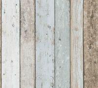 Livingwalls Papier A.S. Création Beige, Bleu, Brun — 10,05 m x 0,53 m