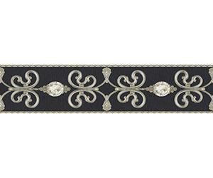 A.S. Création Papier d'architecte, métallique, noir, gris, 5,00 m x 0,15 m