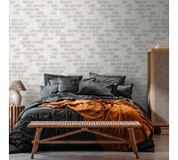 Livingwalls 398251 Papier peint photo non tissé Motif mur de pierre Gris/beige 3,71 x 2,80 m Fabriqué en Allemagne