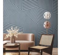 A.S. Creation Papier peint 398921 1 motif par rouleau Graphique Bleu Gris