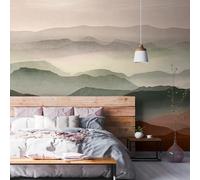 Livingwalls Papier peint photo intissé 398971 de qualité supérieure - Motif nature en rouge, vert, violet - 1,59 x 2,80 m - Fabriqué en Allemagne