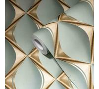 Livingwalls My Home 386913 My Spa Papier peint intissé 3D Vert eucalyptus 10,05 x 0,53 m