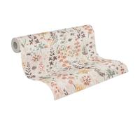 A.S. Création papier peint à fleurs en beige, orange, marron, vert, jaune - papier peint intissé de haute qualité floral 396062 - papier peint design peint sur 10,05m x 0,53m - Made in Germany