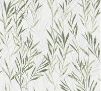 A.S. Création 367123 36712-3 Flavour Papier peint intissé Motif floral Vert/blanc 10,05 m x 0,53 m