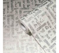 A.S. Creation | papier peint à motifs | papier peint intissé | collection MY HOME MY SPA | 386951 | blanc | 10.05 x 0.53 m | géométrique | salon | couloir | bureau | cuisine | pièces à vivre