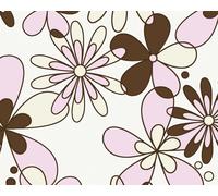 A.S. Création Papier peint à profil structuré Sweet Candy brun crème blanc 10,05 m x 0,53 m 143730